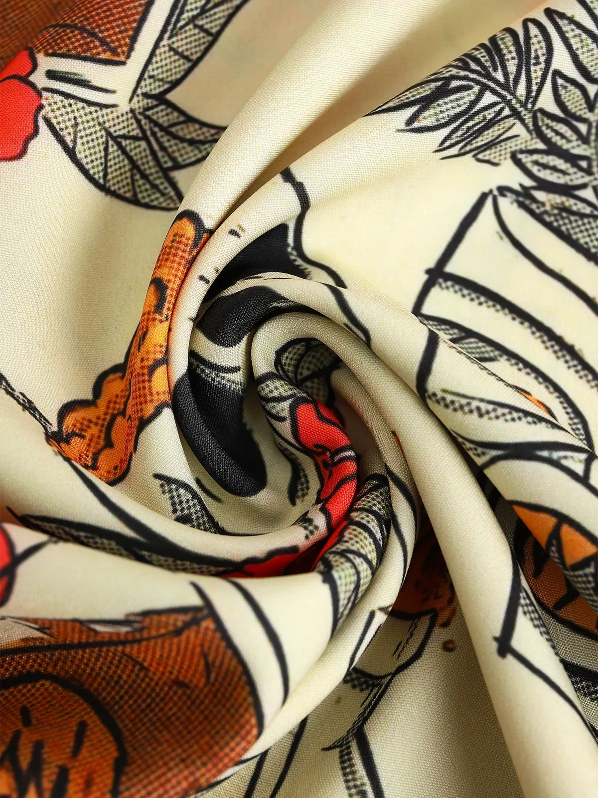 Men's Retro Drink TIKI Skull Print Casual Breathable Hawaiian Short Sleeve Shirt