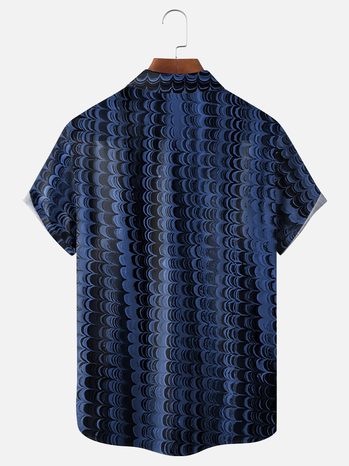 Moisture-wicking Abstract Art Chest Pocket Hawaiian Shirt