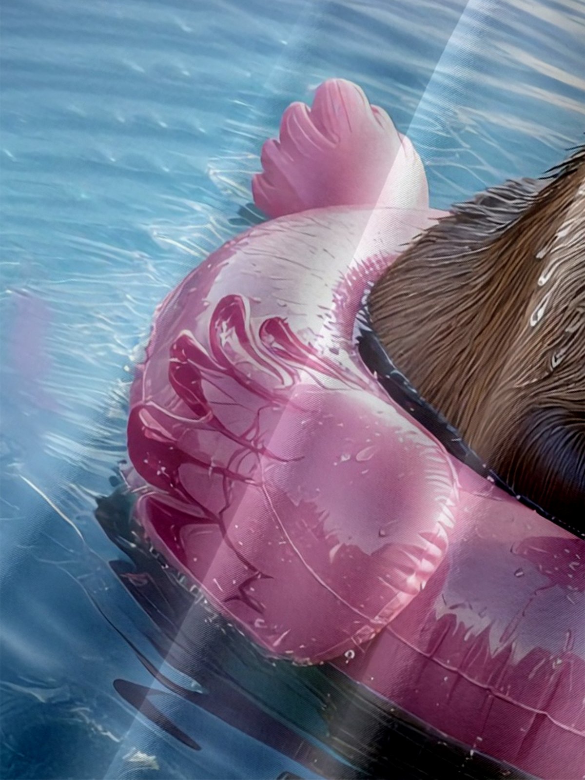 Moisture Wicking Fun Pool Themed Flamingo Capybara Chest Pocket Hawaiian Shirt