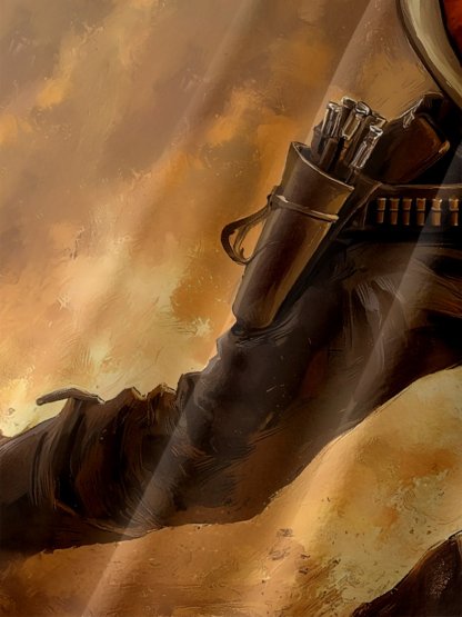 Moisture Wicking Western Cowboy Taming Pizza Wave Chest Pocket Hawaiian Shirt