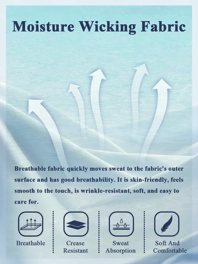 Moisture Wicking Gradient Botanicals Chest Pocket Hawaiian Shirt