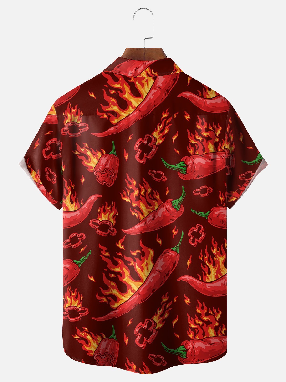Moisture-wicking Cinco de Mayo Chili Mexican Culture Chest Pocket Casual Shirt
