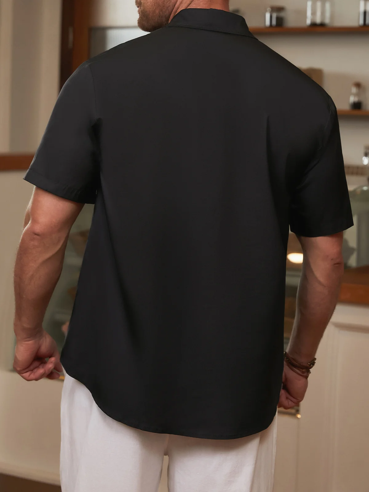 Men's Music Print Casual Short Sleeve Hawaiian Shirt