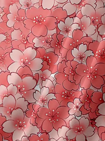 Moisture Wicking Japanese Cherry Blossom Chest Pocke Holiday Hawaiian Shirt