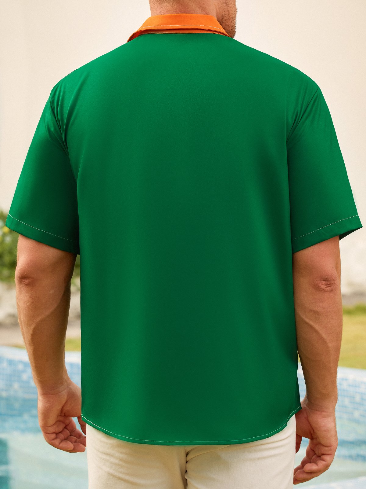 Hawaiian Button Up Shirt for Men St. Patrick's Day Lucky Clover Regular Fit Short Sleeve Bowling Shirt St Paddy's Day Shirt