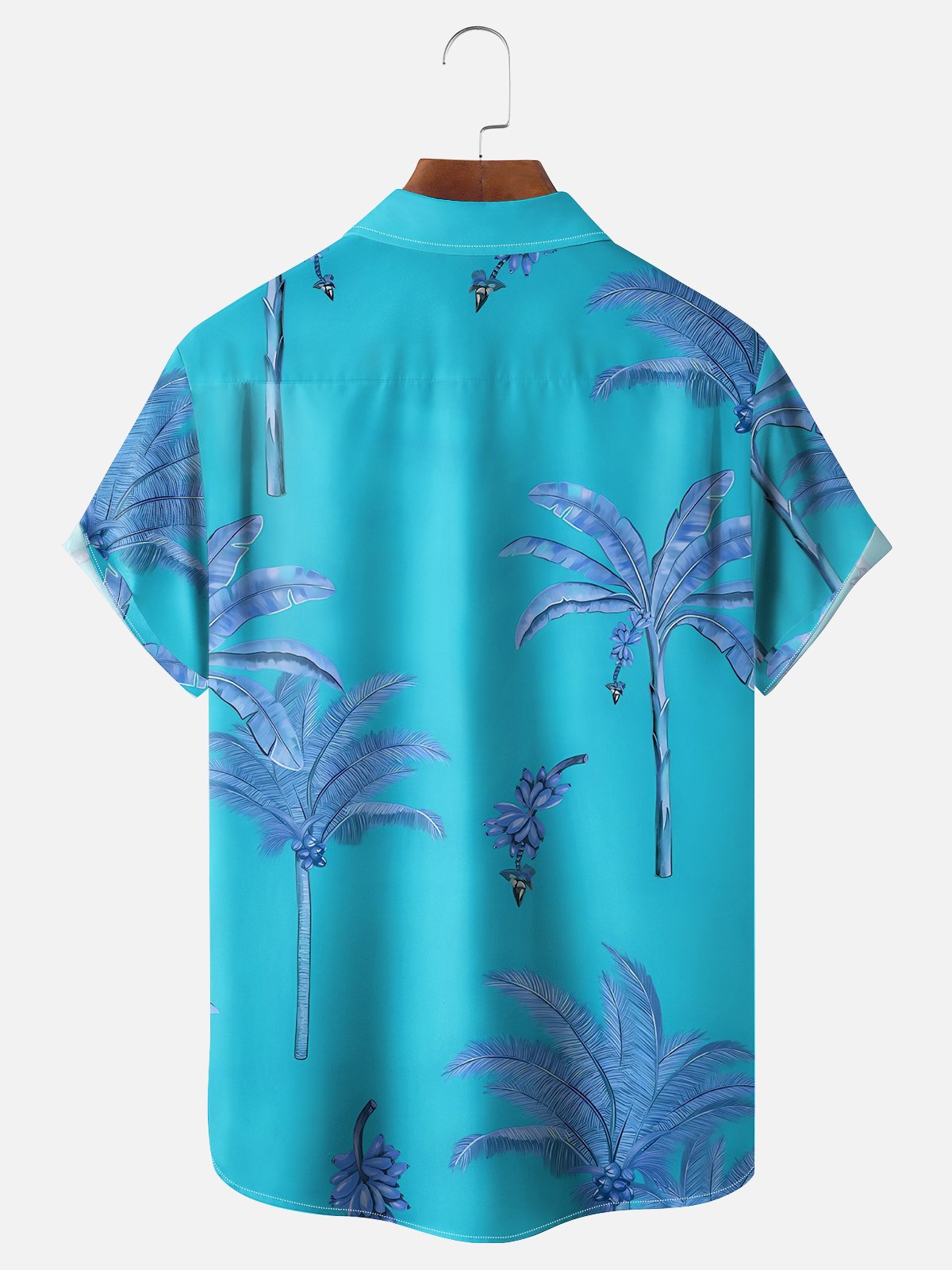 Moisture-wicking Fantasy Fun Banana Tree Chest Pocket Hawaiian Shirt