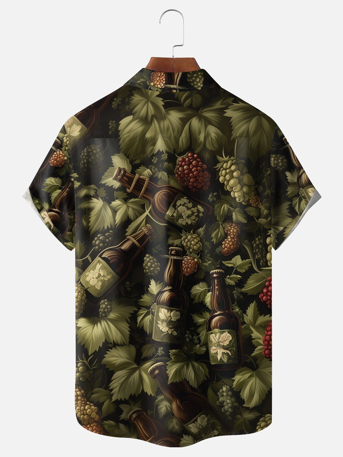 Moisture-wicking Beer Chest Pocket Bowling Shirt