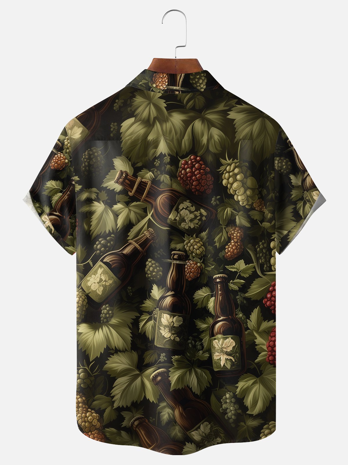 Moisture-wicking Beer Chest Pocket Bowling Shirt
