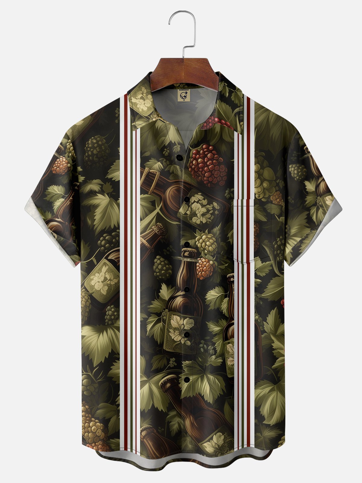 Moisture-wicking Beer Chest Pocket Bowling Shirt