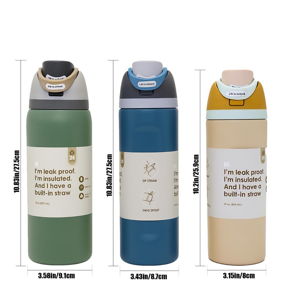 1 Pc 19/24/32oz insulated mug, double wall skinny vacuum cup with leak-proof lid, hot cold drinks tumbler, keeps hot 12 hours cold 24 hours, anime style colorful print, stainless steel thermal travel mug, insulated travel drinkware, birthday holiday