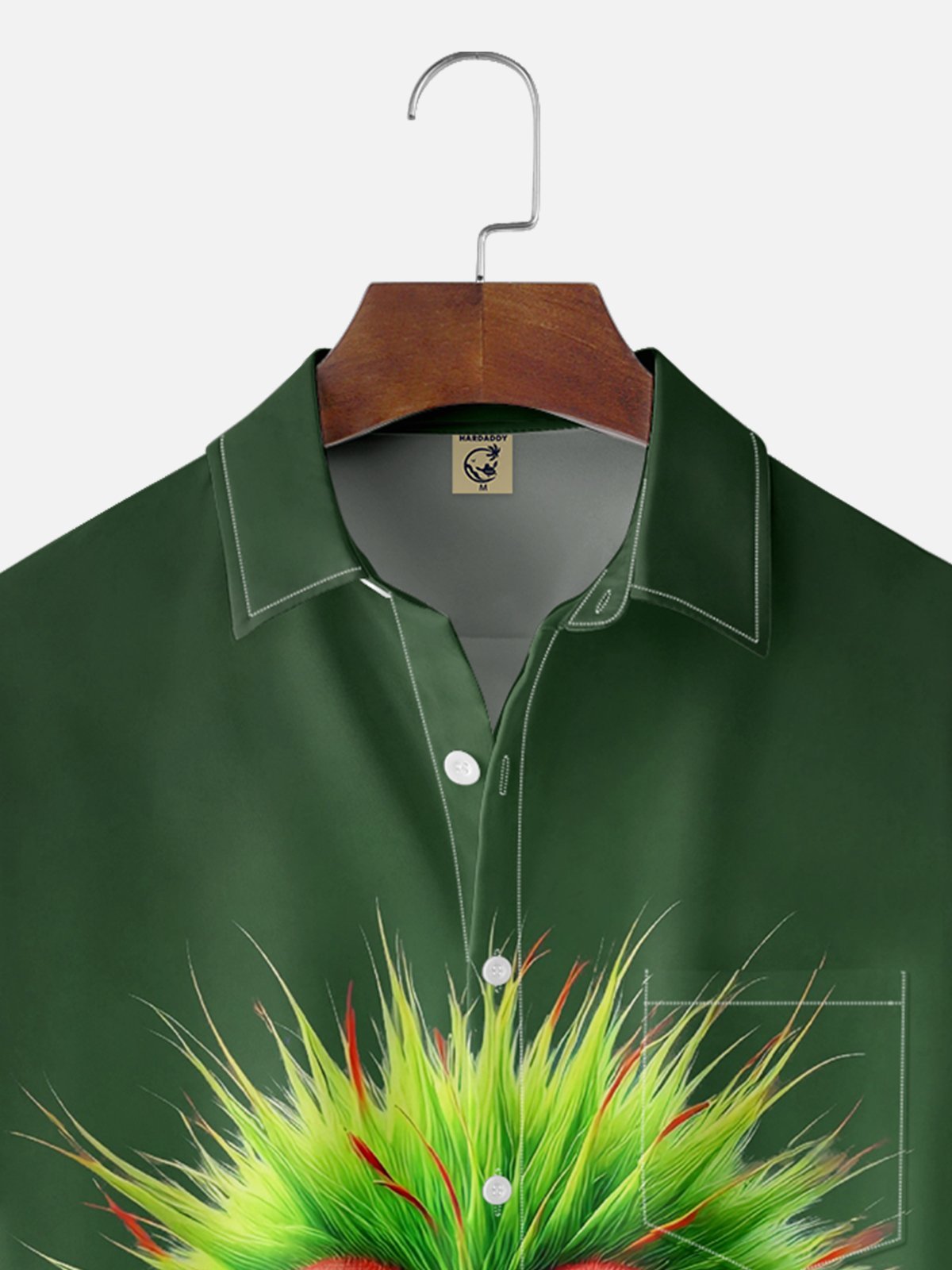 Moisture-wicking Silly Chicken Chest Pocket Hawaiian Shirt