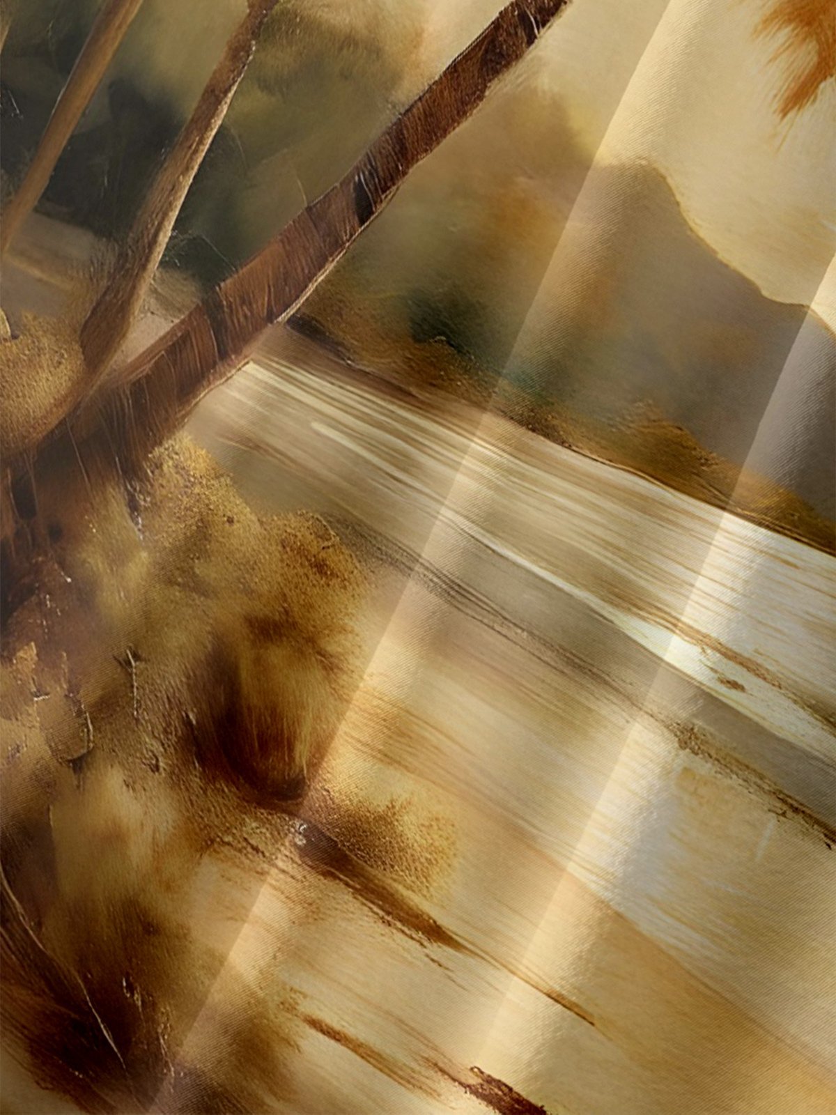 Moisture-wicking Beach Coconut Tree Chest Pocket Hawaiian Shirt