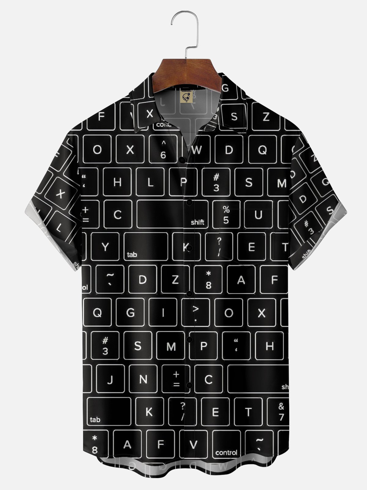 Moisture-wicking Keyboard Chest Pocket Casual Shirt