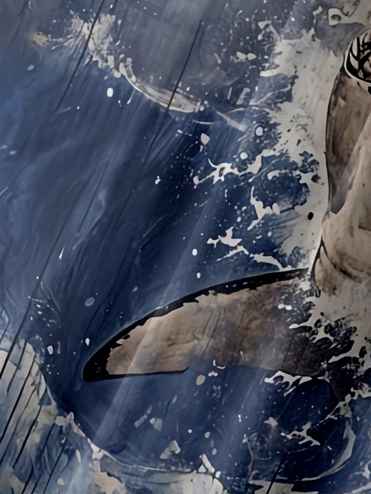 Moisture wicking Ukiyo-e Great White Shark chest pocket Hawaiian shirt