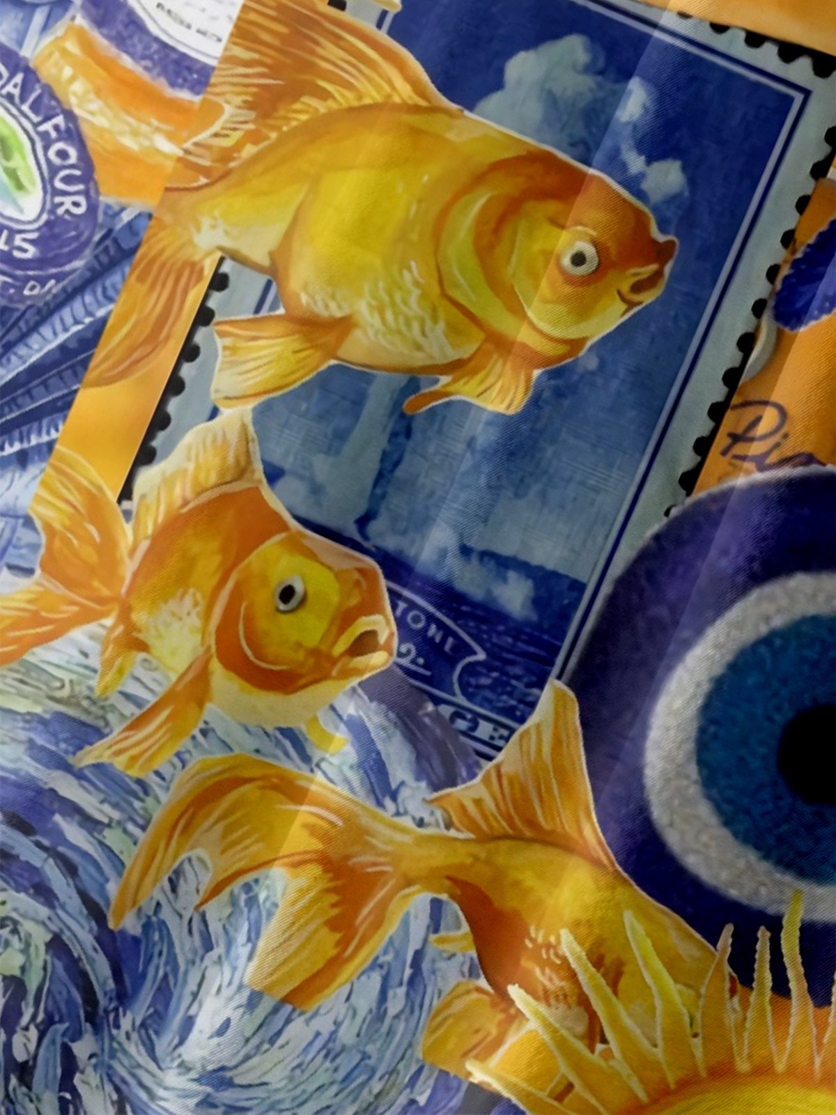 Moisture Wicking Ocean Chest Pocket Hawaiian Shirt