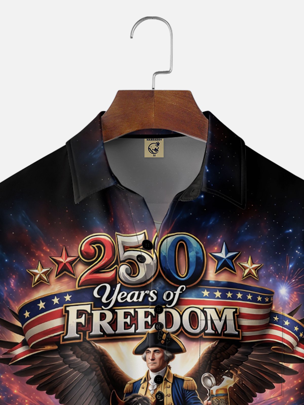 Moisture Wicking 250th Anniversary Of The United States Independence Day Chest Pocket Holiday Hawaiian Shirt