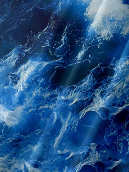 Moisture-wicking Ocean Palm Tree Chest Pocket Hawaiian Shirt