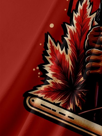 Moisture Wicking Canada Day Maple Leaf Flag Beaver Chest Pocke Holiday Hawaiian Shirt