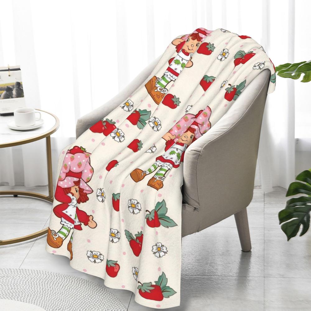 Soft Funny Throw Blanket Strawberry Blanket King Size Designer For Sofa Home Interior Blankets For Adults