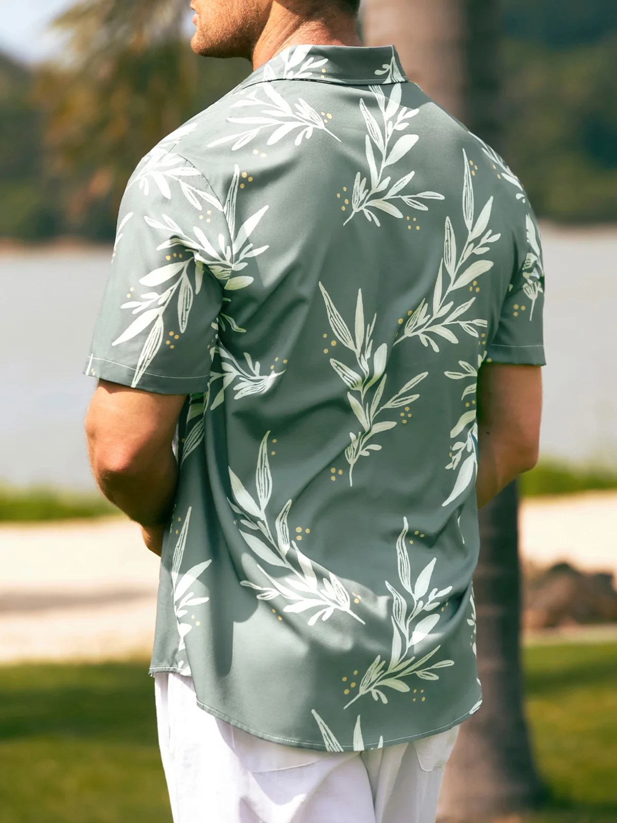 Men's Vintage Print Casual Breathable Short Sleeve Hawaiian Shirt
