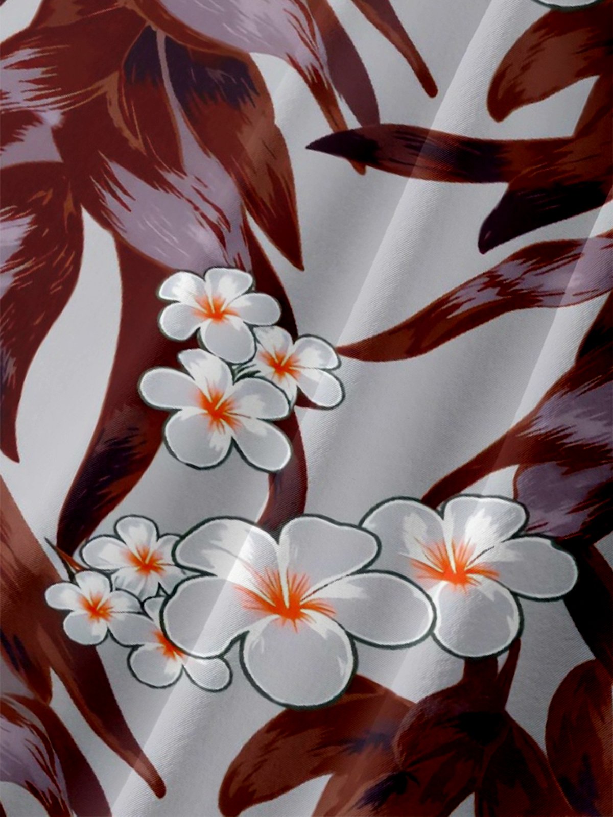 Moisture Wicking Floral Chest Pocke Holiday Hawaiian Shirt