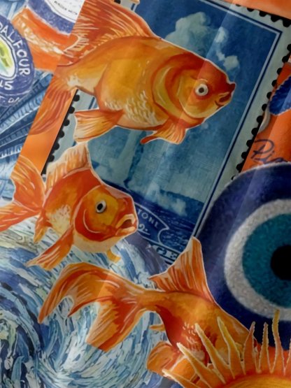 Moisture Wicking Ocean Chest Pocket Hawaiian Shirt