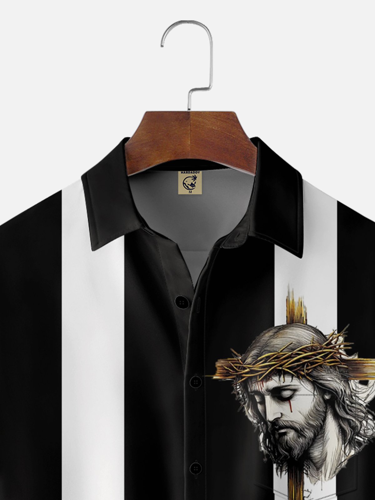 Moisture-wicking Easter Christian Jesus Cross Chest Pocket Casual Shirt