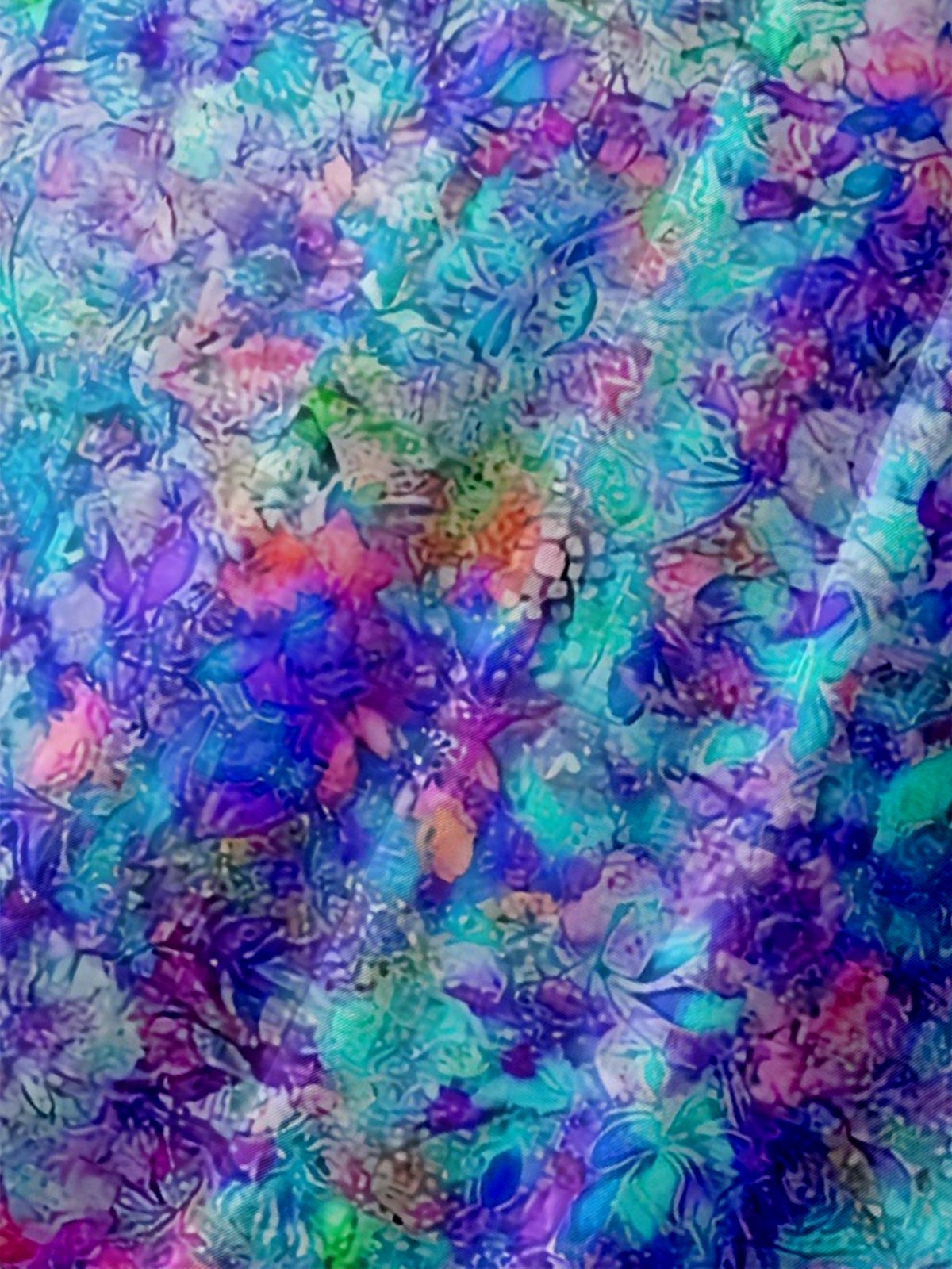 Moisture-wicking Art Floral Chest Pocket Hawaiian Shirt