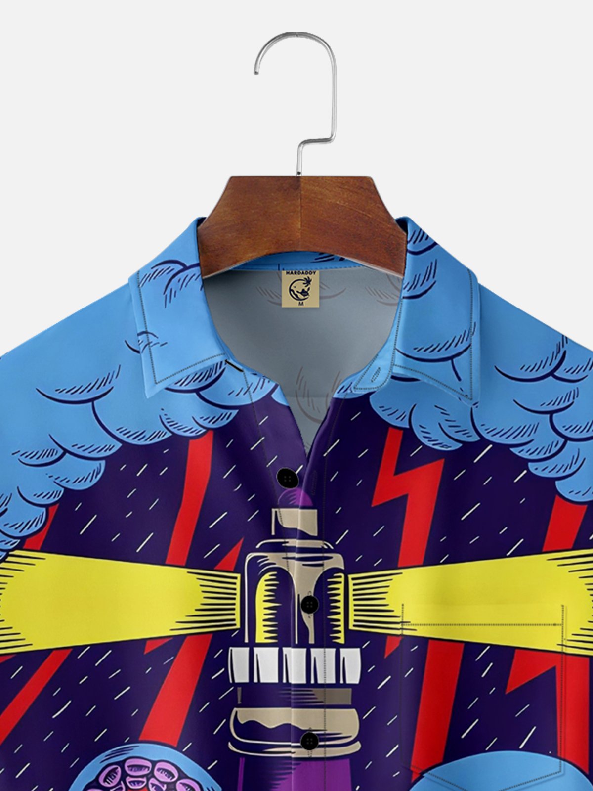 Marine Life Octopus Moisture-wicking Chest Pocket Hawaiian Shirt