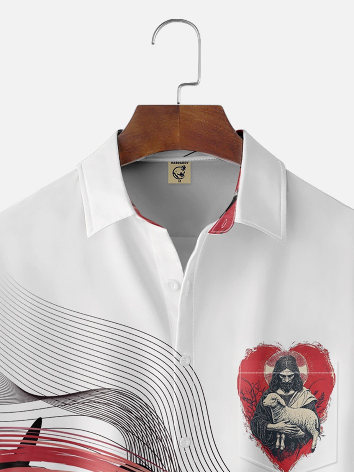 Moisture-wicking Easter Christian Jesus Chest Pocket Casual Shirt