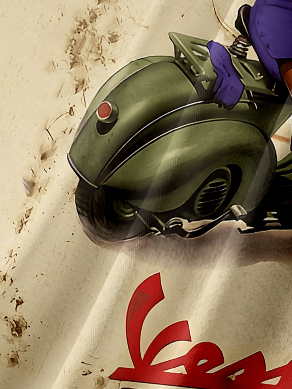 Moisture-wicking Retro Poster Beauty Chest Pocket Hawaiian Shirt