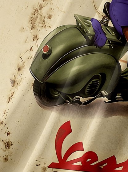 Moisture-wicking Retro Poster Beauty Chest Pocket Hawaiian Shirt