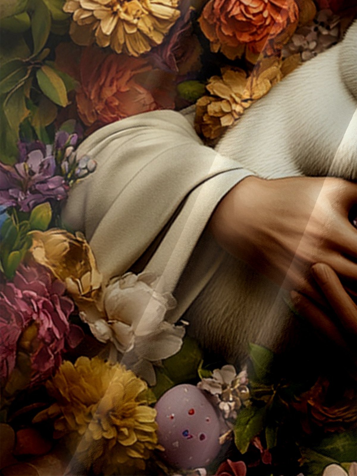 Moisture-wicking Easter Christian Jesus Bunny Rabbit Eggs Chest Pocket Casual Shirt