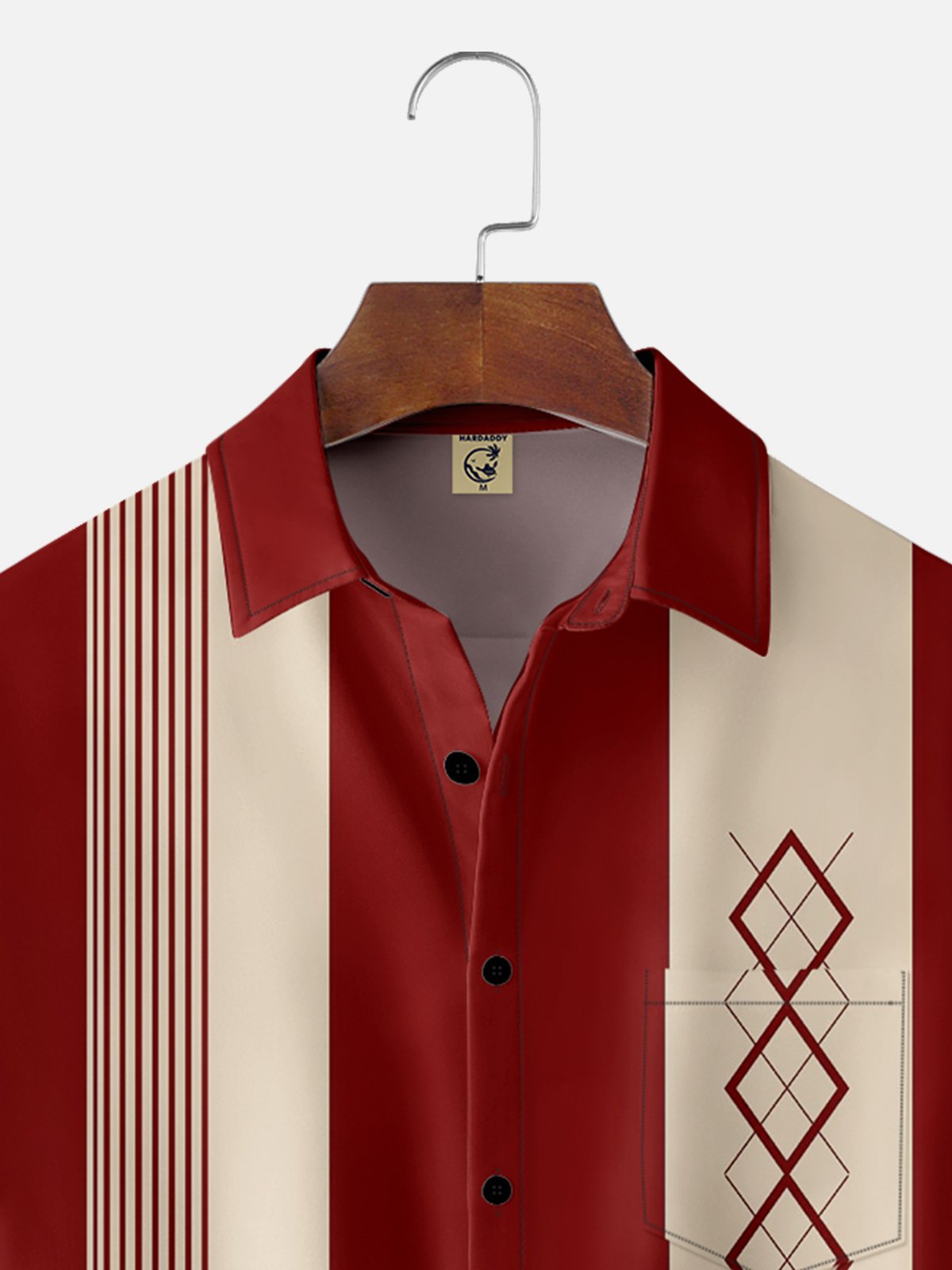 Men's Geometric Print Wrinkle Resistant Moisture Wicking Fabric Lapel Short Sleeve Hawaiian Shirt