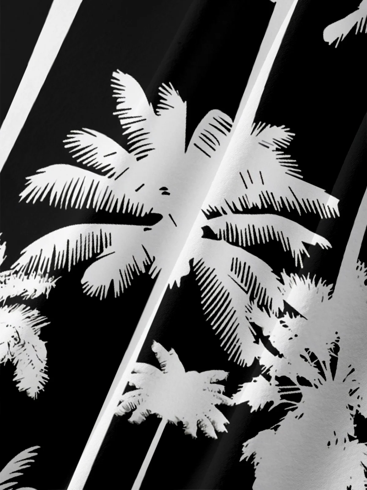 Moisture-wicking Palm Tree Chest Pocket Hawaiian Shirt