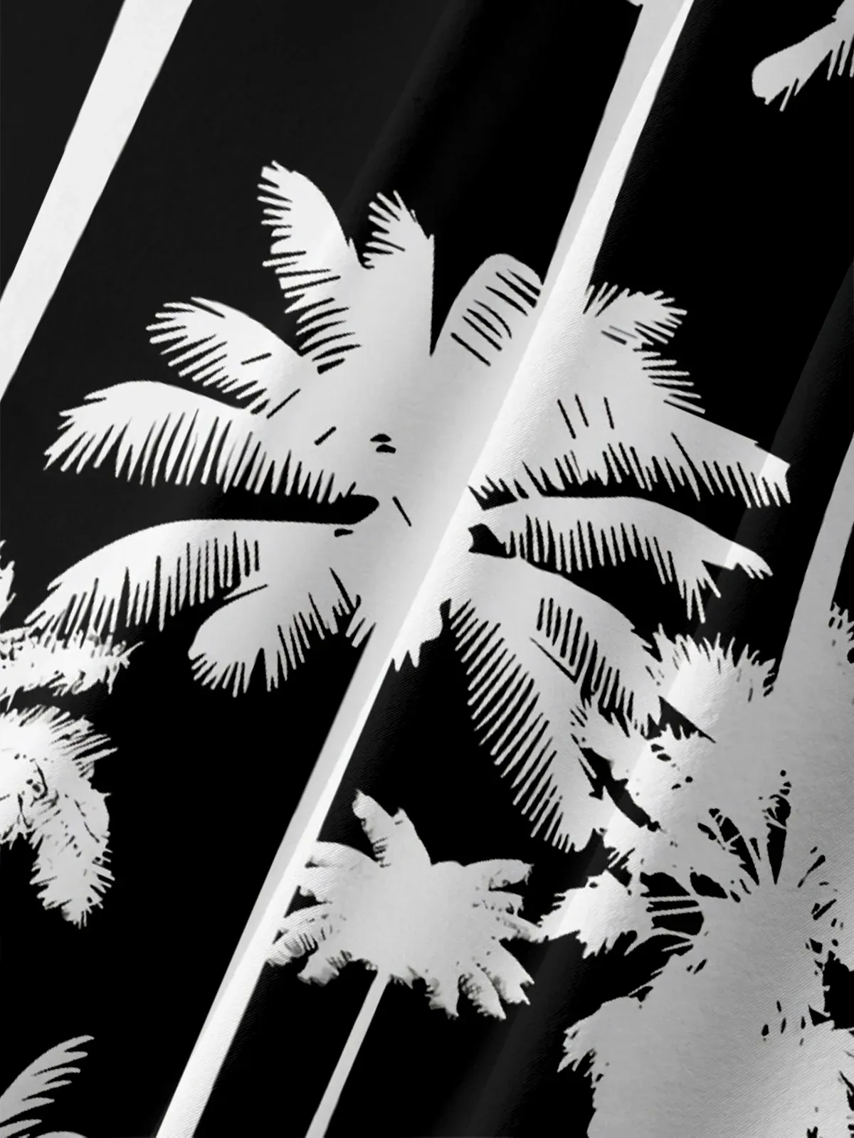 Moisture-wicking Palm Tree Chest Pocket Hawaiian Shirt