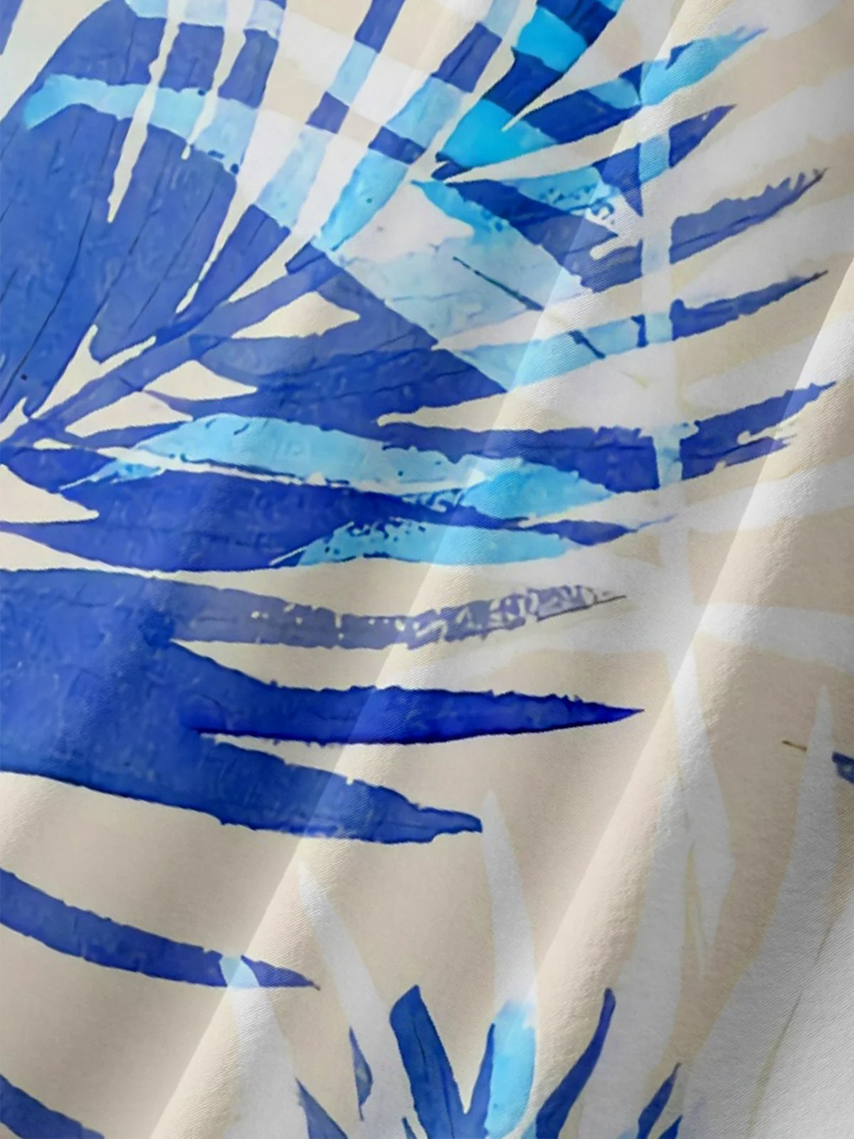 Moisture-wicking Palm Tree Chest Pocket Hawaiian Shirt