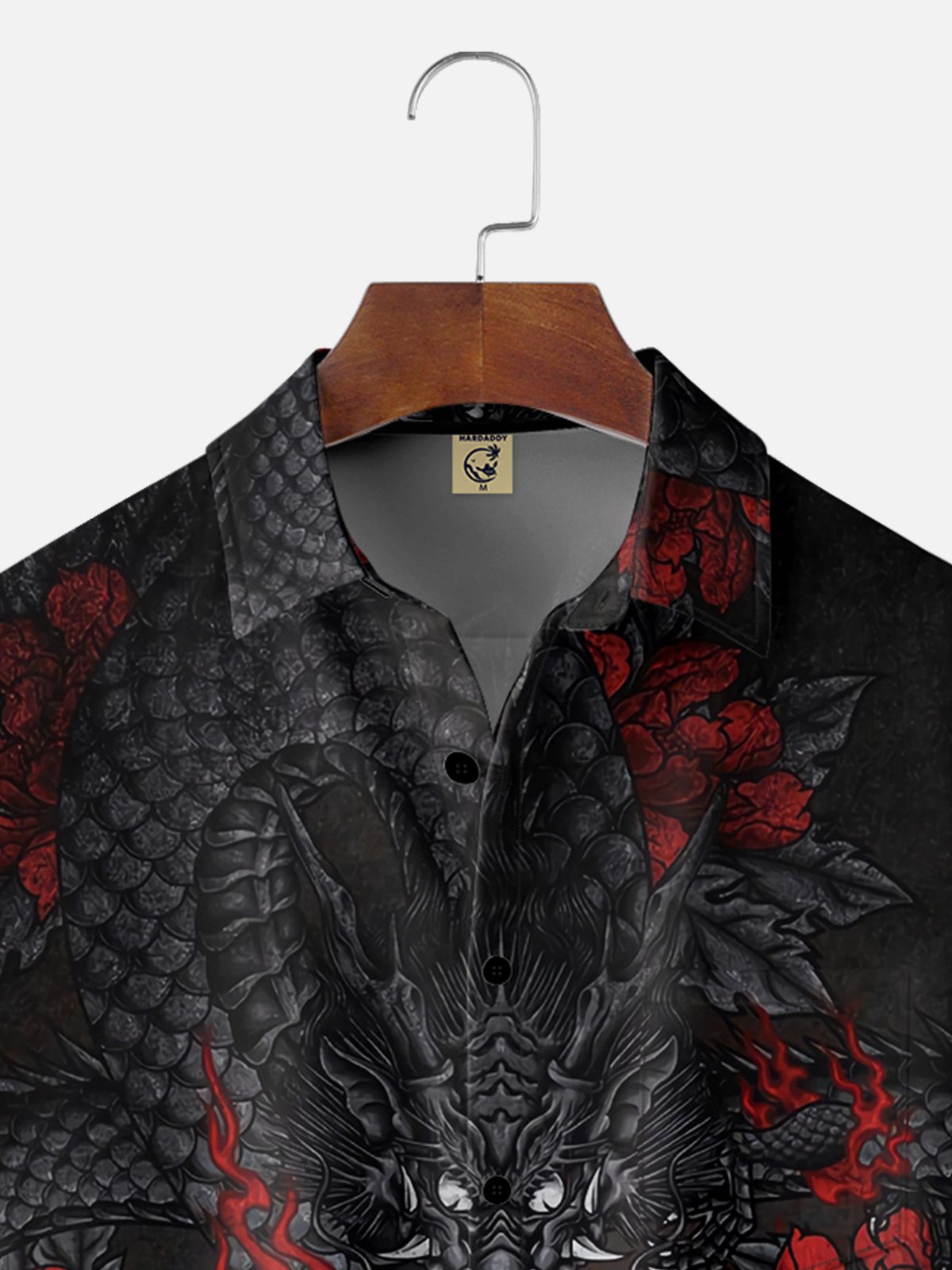Moisture Wicking Ukiyo-e Dragon Chest Pocket Hawaiian Shirt