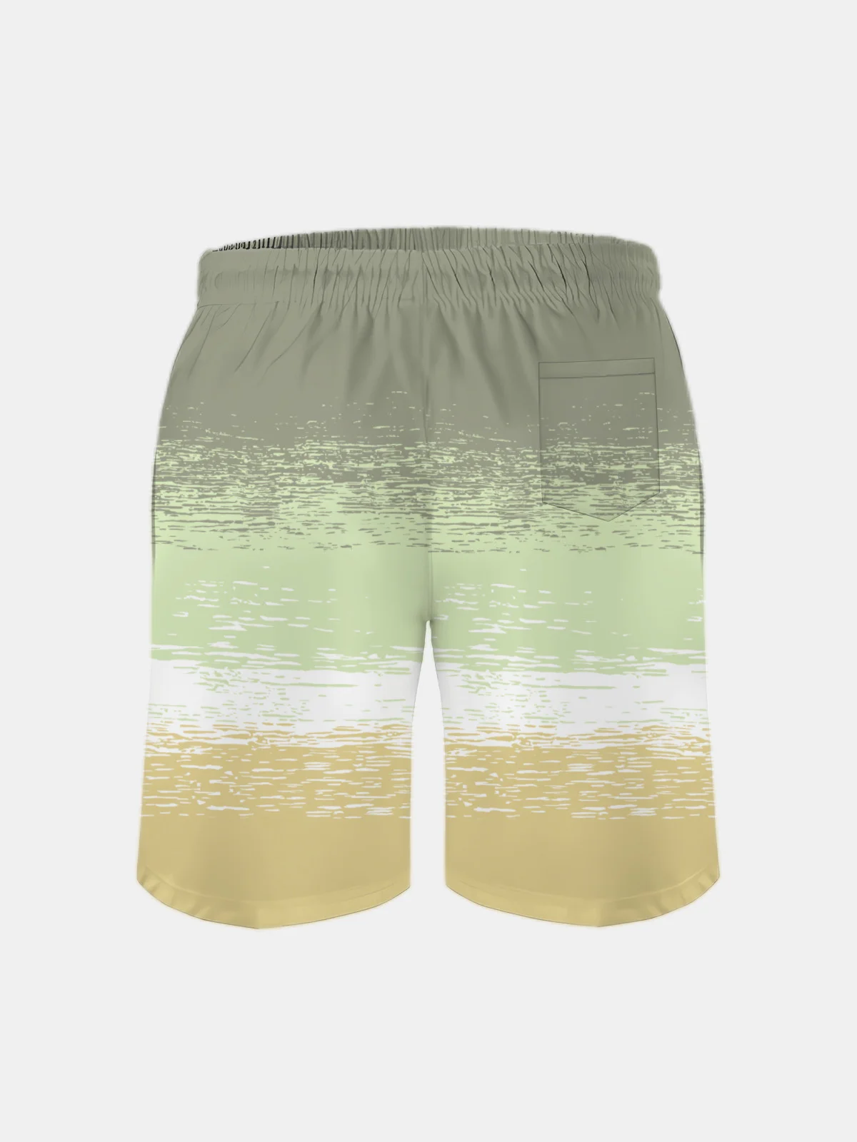 Men's Swim Trunks Hawaiian Tropical Palm Tree Beach Shorts with Pockets