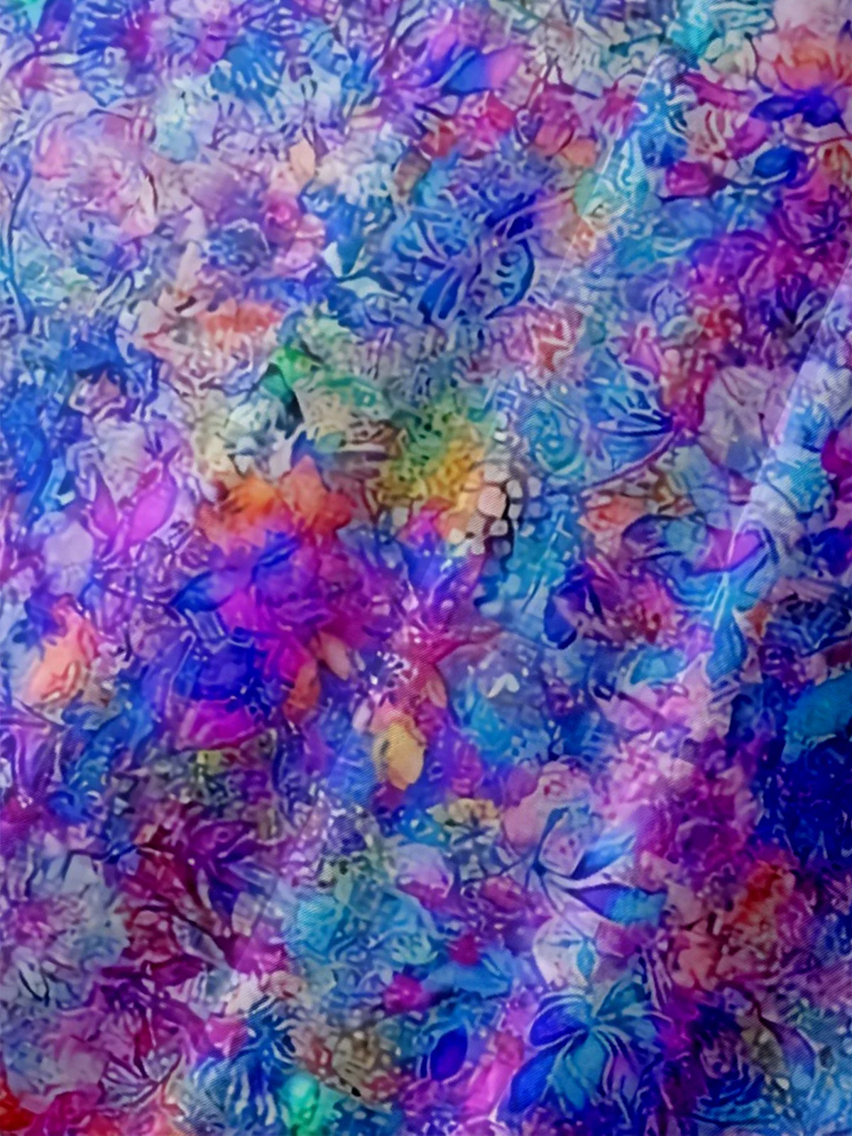 Moisture-wicking Art Floral Chest Pocket Hawaiian Shirt