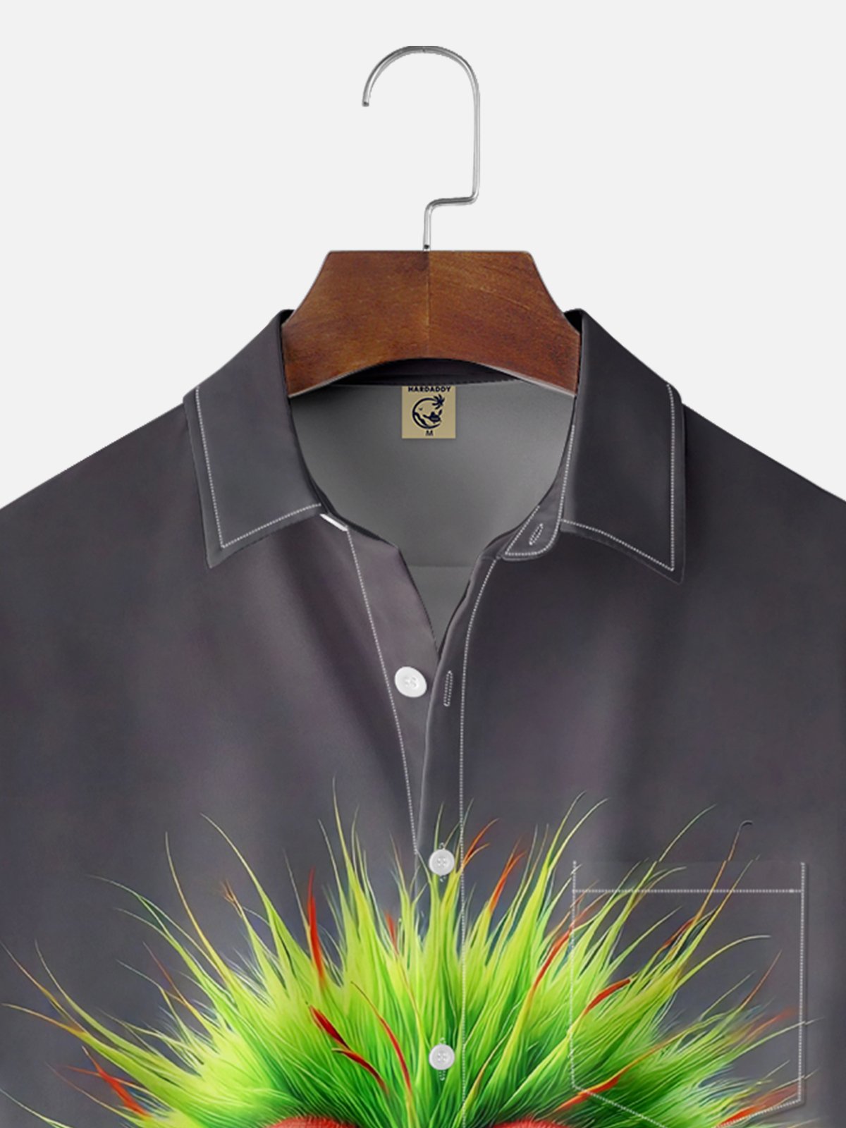 Moisture-wicking Silly Chicken Chest Pocket Hawaiian Shirt