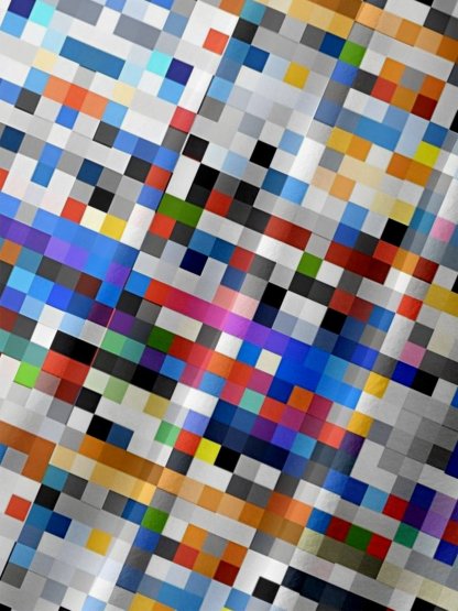 Moisture-wicking Abstract Plaid Chest Pocket Hawaiian Shirt