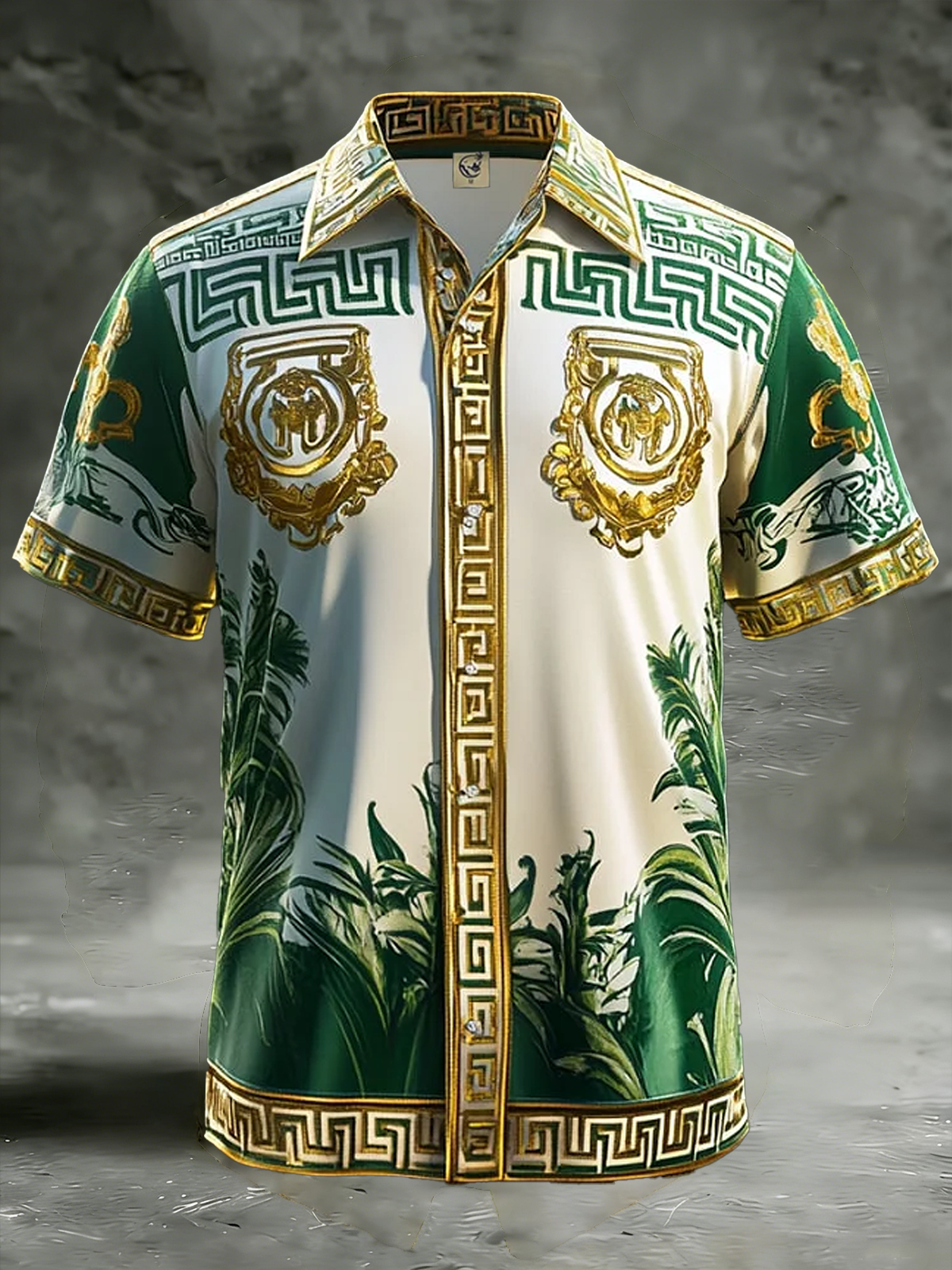 Moisture Wicking Floral Chest Pocke Holiday Hawaiian Shirt
