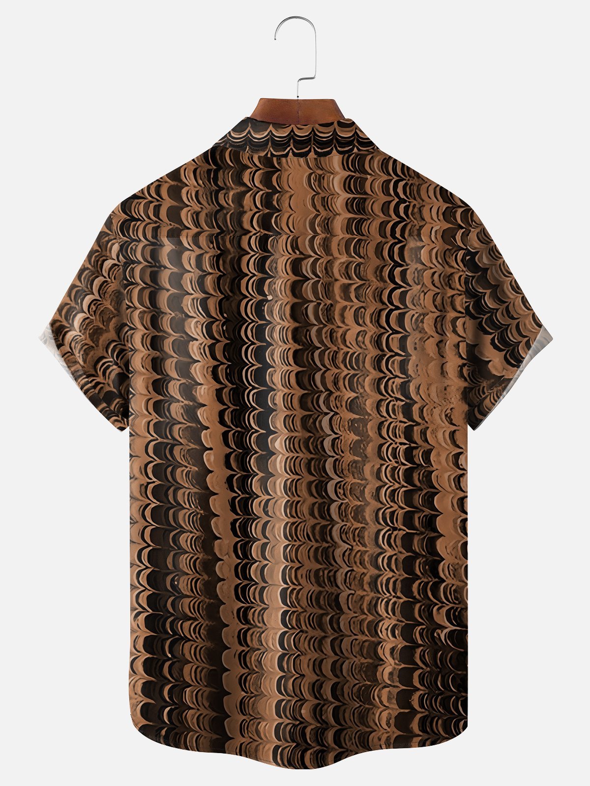 Moisture-wicking Abstract Art Chest Pocket Hawaiian Shirt