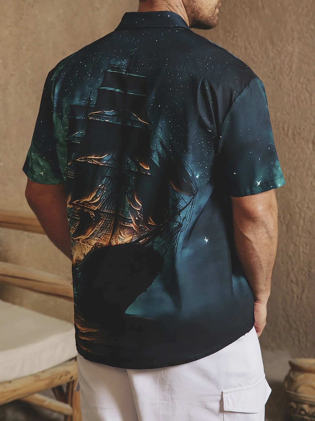 Sailboat Short Sleeve Hawaiian Shirt