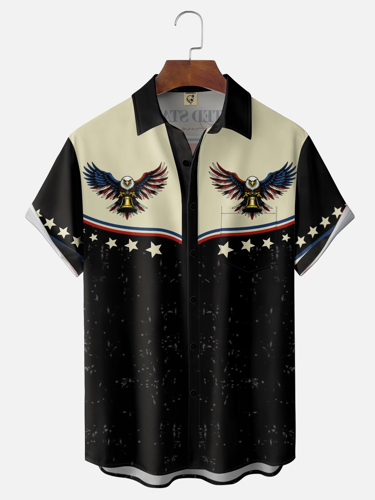 Moisture Wicking 250th Anniversary Of The United States Independence Day Chest Pocket Holiday Hawaiian Shirt
