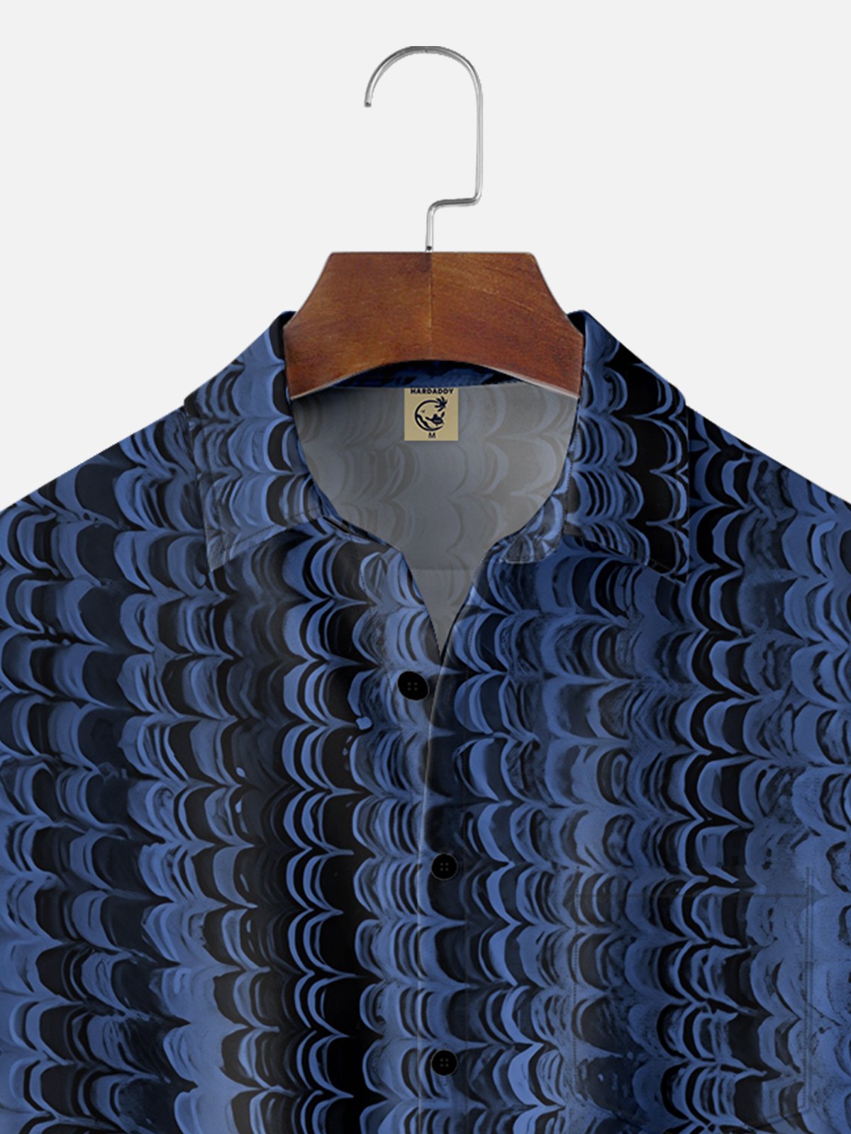 Moisture-wicking Abstract Art Chest Pocket Hawaiian Shirt
