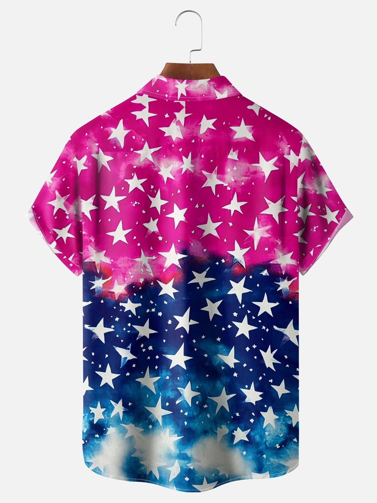 Moisture-wicking Western Cow Chest Pocket Casual Shirt