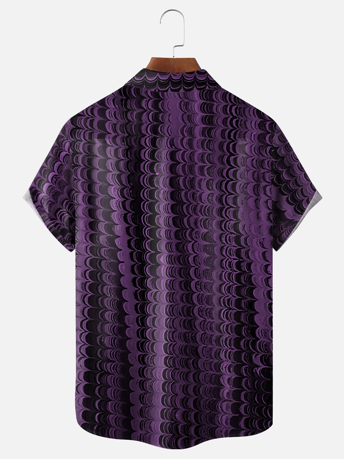 Moisture-wicking Abstract Art Chest Pocket Hawaiian Shirt