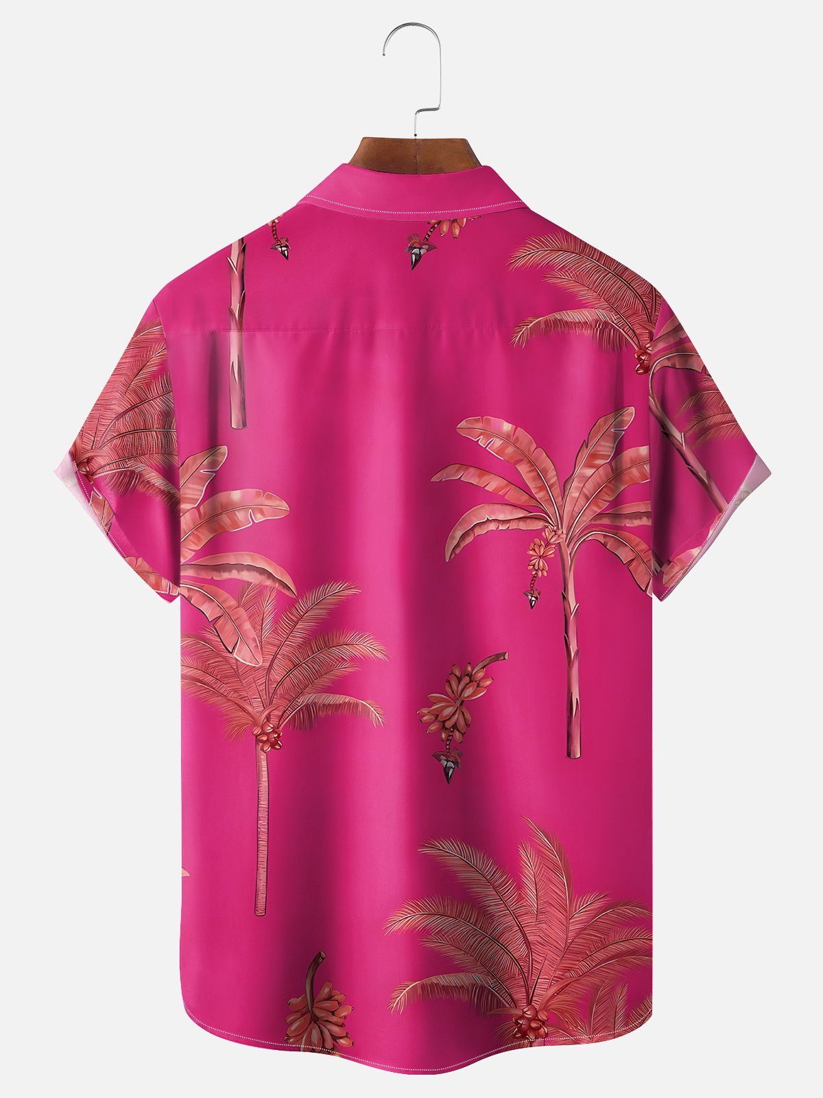 Moisture-wicking Fantasy Fun Banana Tree Chest Pocket Hawaiian Shirt